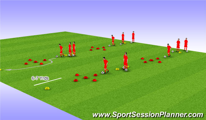 Football/Soccer Session Plan Drill (Colour): Screen 4