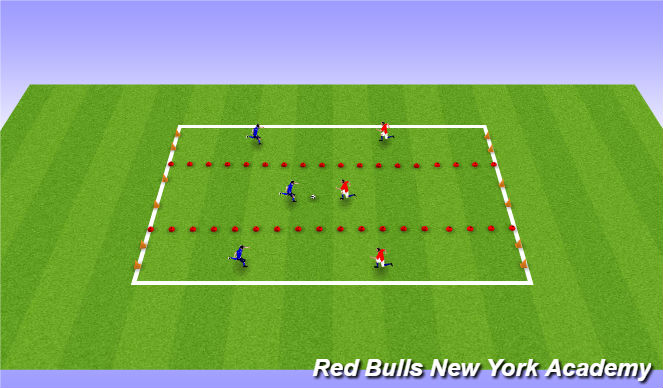Football/Soccer Session Plan Drill (Colour): Individual/Group Tactics