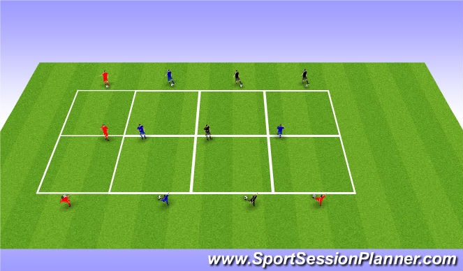 Football/Soccer Session Plan Drill (Colour): Technical