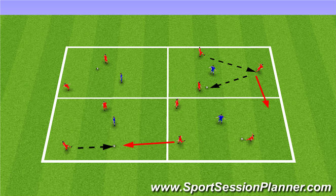 Football/Soccer Session Plan Drill (Colour): Intro