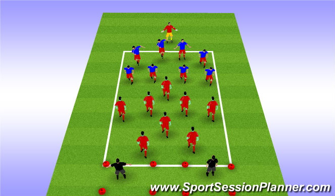 Football/Soccer Session Plan Drill (Colour): Screen 3