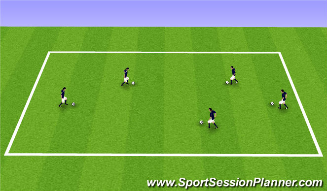 Football/Soccer Session Plan Drill (Colour): Juggling Cool Down