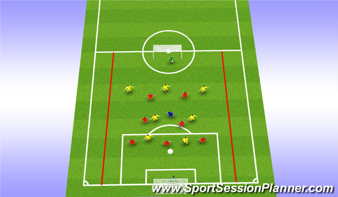 Football/Soccer Session Plan Drill (Colour): Training Game
