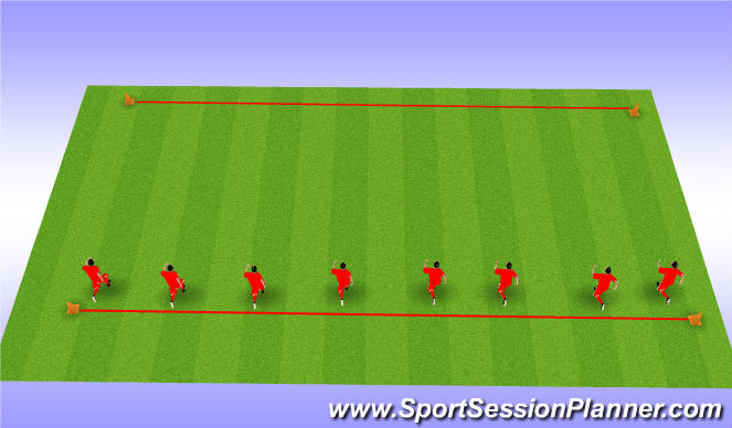 Football/Soccer Session Plan Drill (Colour): Movement Prep