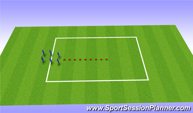 Football/Soccer Session Plan Drill (Colour): Dynamic Stretch