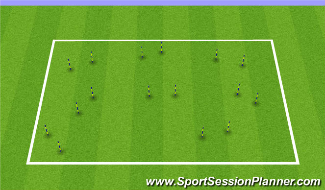Football/Soccer Session Plan Drill (Colour): Passing Gates