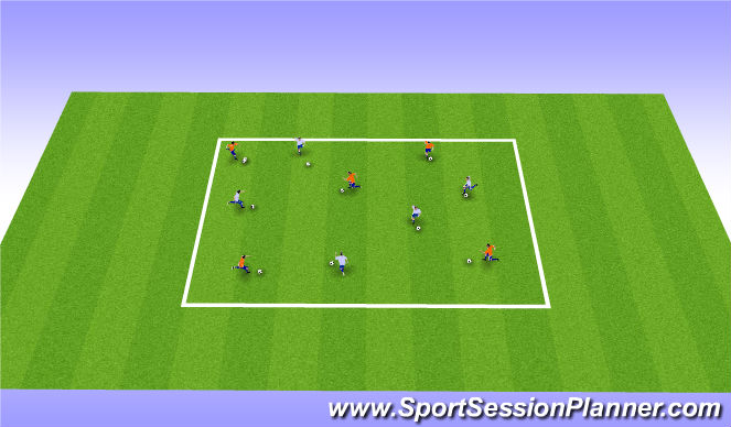 Football/Soccer Session Plan Drill (Colour): Screen 1