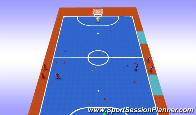 Futsal Session Plan Drill (Colour): Animation 1