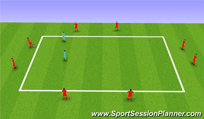 Football/Soccer Session Plan Drill (Colour): Animation 1