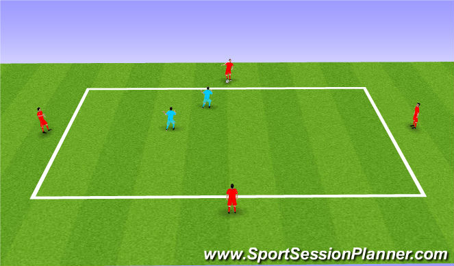 Football/Soccer Session Plan Drill (Colour): Animation 2