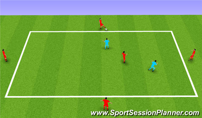Football/Soccer Session Plan Drill (Colour): Animation 3
