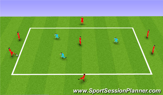 Football/Soccer Session Plan Drill (Colour): Animation 4