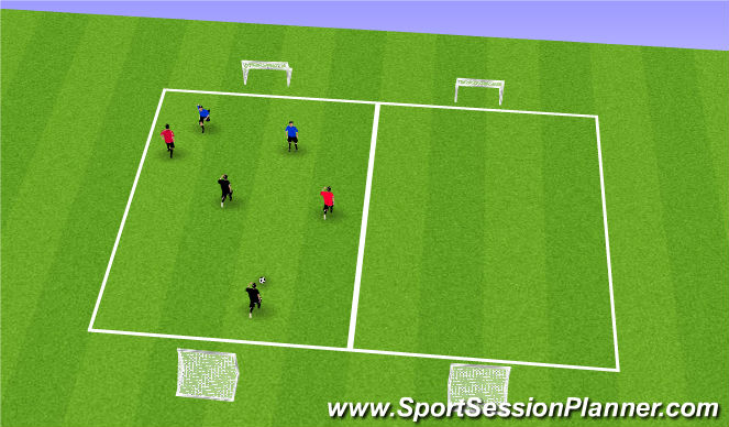 Football/Soccer Session Plan Drill (Colour): Match Related Game