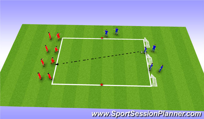 Football/Soccer Session Plan Drill (Colour): Stage 1