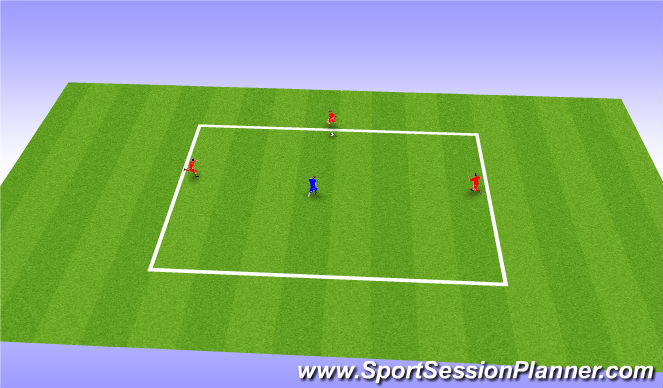 Football/Soccer Session Plan Drill (Colour): Ball Mastery Warmup