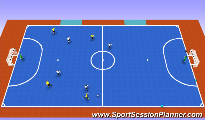 Futsal Session Plan Drill (Colour): Play