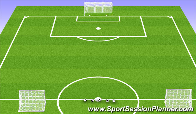 Football/Soccer Session Plan Drill (Colour): Set up