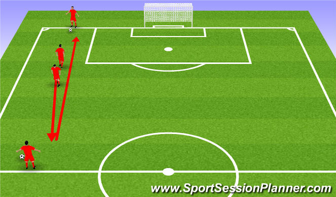 Football/Soccer Session Plan Drill (Colour): Conditioning