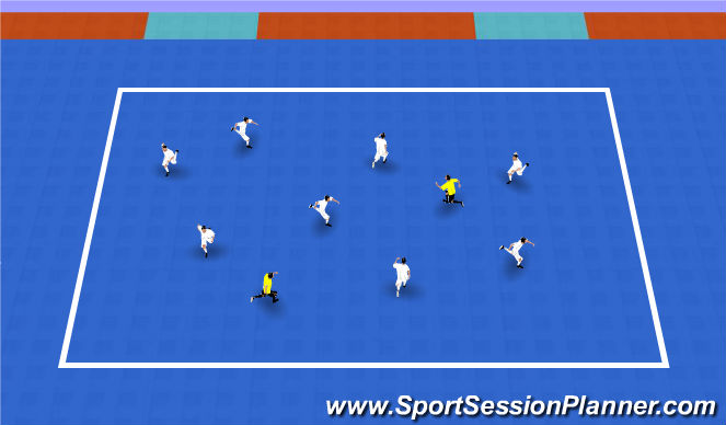 Futsal Session Plan Drill (Colour): INICIO: Tula la llevas