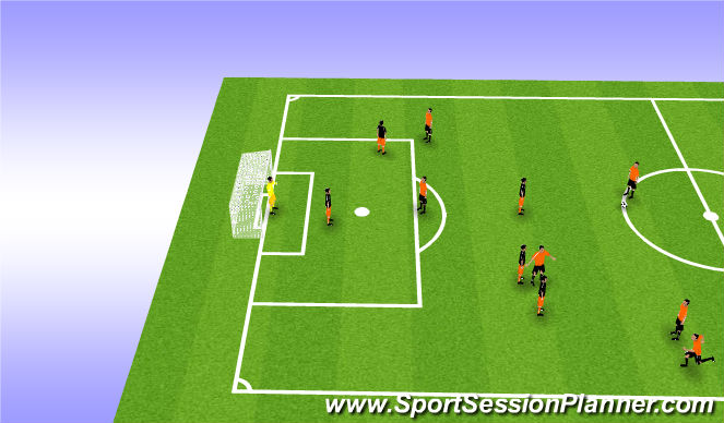 Football/Soccer Session Plan Drill (Colour): Animation 2