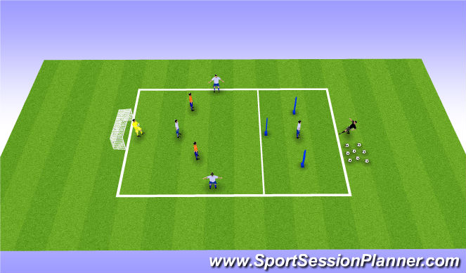 Football/Soccer Session Plan Drill (Colour): Screen 2