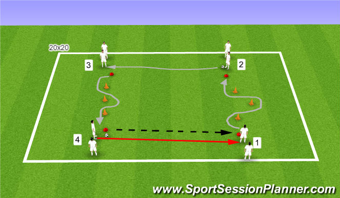 Football/Soccer Session Plan Drill (Colour): Football Fitness -Periodisation - Middle Of Season