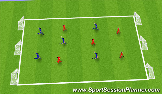 Football/Soccer Session Plan Drill (Colour): Screen 3