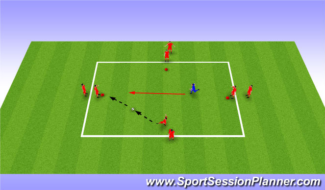 Football/Soccer Session Plan Drill (Colour): Ball Mastery