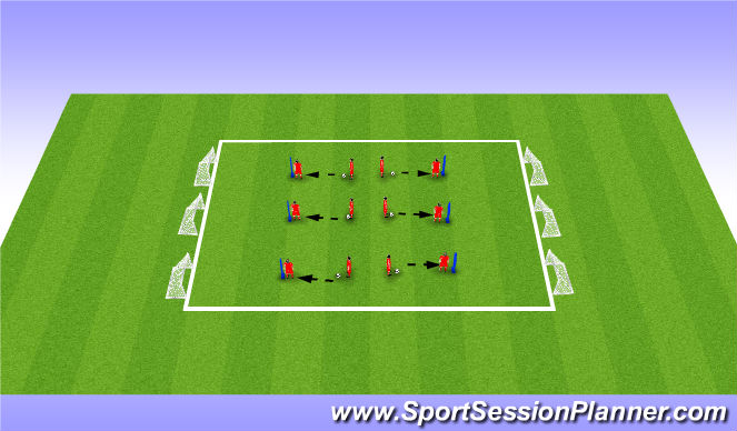 Football/Soccer Session Plan Drill (Colour): Session