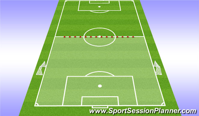 Football/Soccer Session Plan Drill (Colour): 6v6 final game