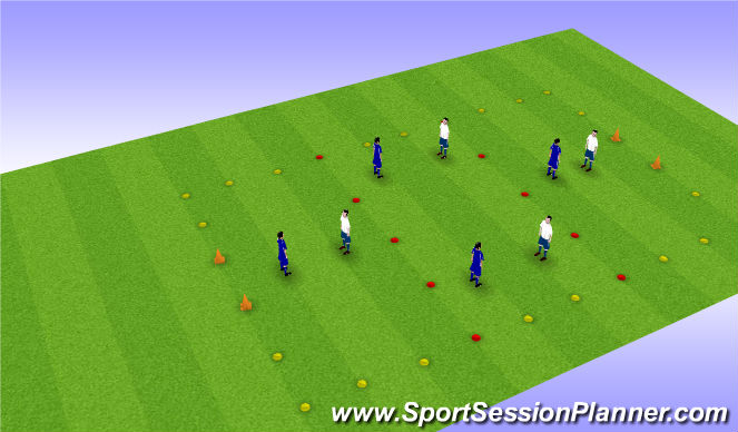 Football/Soccer Session Plan Drill (Colour): SSG