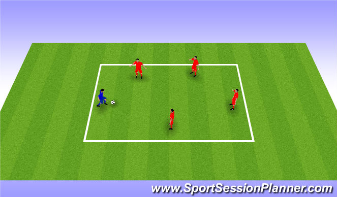 Football/Soccer Session Plan Drill (Colour): Game 2
