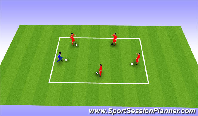 Football/Soccer Session Plan Drill (Colour): Game 3