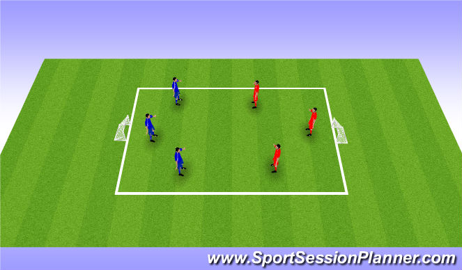Football/Soccer Session Plan Drill (Colour): Game 4