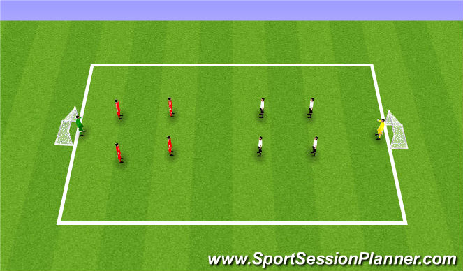 Football/Soccer Session Plan Drill (Colour): Station 4