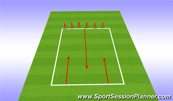 Football/Soccer Session Plan Drill (Colour): Cool down 2-3 min