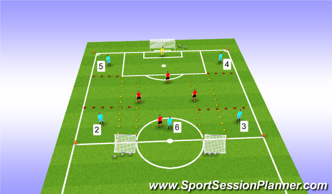 Football/Soccer Session Plan Drill (Colour): Screen 4