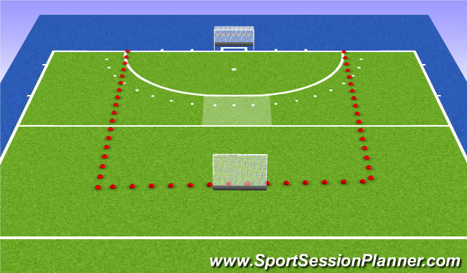 Hockey Session Plan Drill (Colour): EJERCICIO 3