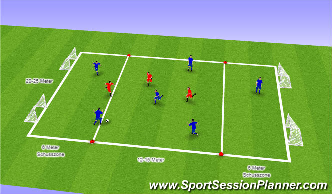 Football/Soccer Session Plan Drill (Colour): Ballhalten
