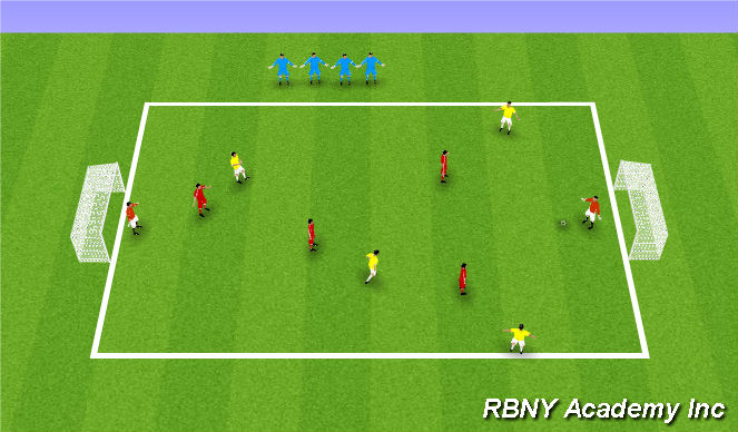 Football/Soccer Session Plan Drill (Colour): Small Sided Game