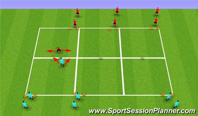 Football/Soccer Session Plan Drill (Colour): Screen 4