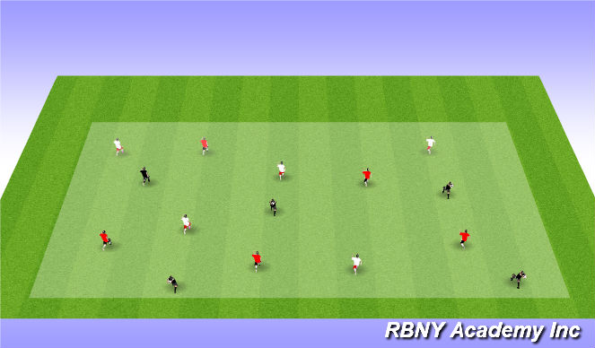 Football/Soccer Session Plan Drill (Colour): Intro