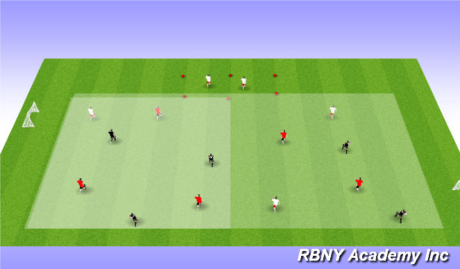 Football/Soccer Session Plan Drill (Colour): Ball Mastery