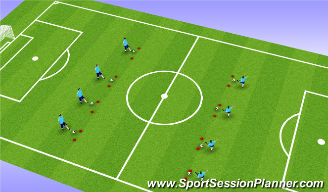Football/Soccer Session Plan Drill (Colour): Screen 1