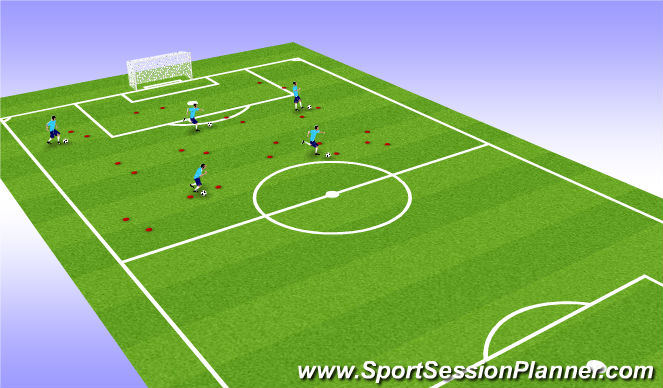 Football/Soccer Session Plan Drill (Colour): Screen 2