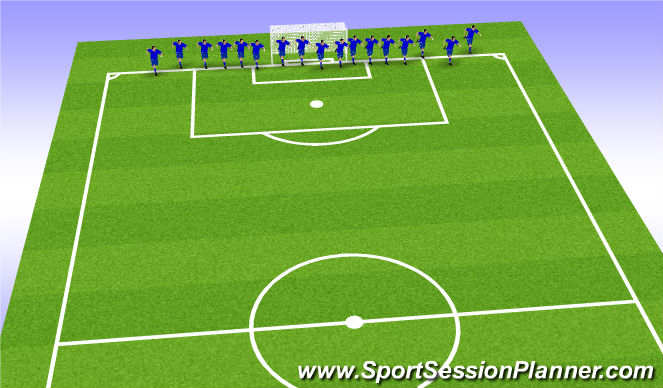 Football/Soccer Session Plan Drill (Colour): Cool down