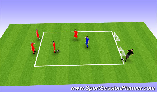 Football/Soccer Session Plan Drill (Colour): Ball Mastery
