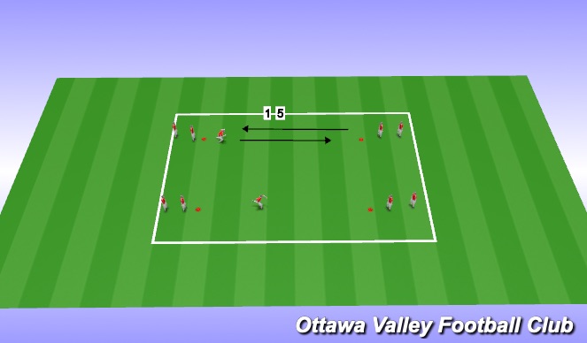 Football/Soccer Session Plan Drill (Colour): Warm Up