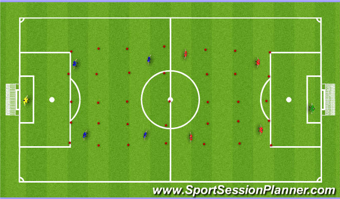 Football/Soccer Session Plan Drill (Colour): SSG