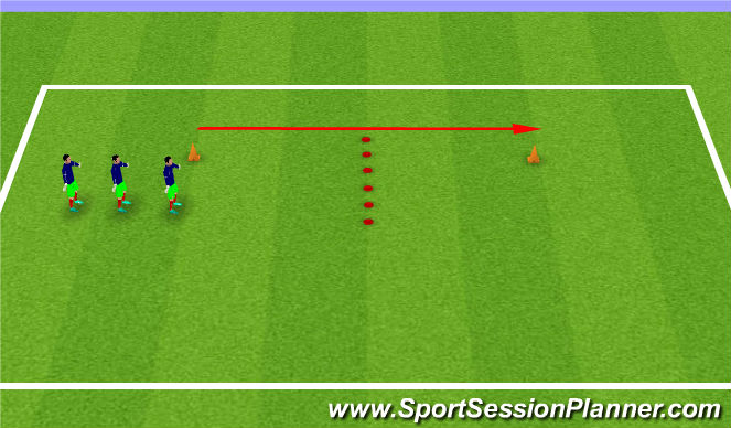 Football/Soccer Session Plan Drill (Colour): Movement